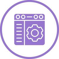 Browser Settings Vector Icon