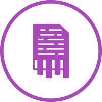 Shredding Vector Icon