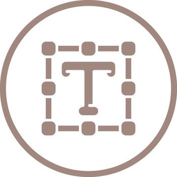 texto herramienta vector icono