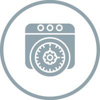 icono de vector de navegador web