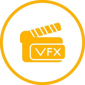 icono de vector de claqueta