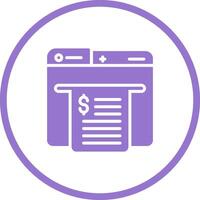 Receipt Vector Icon