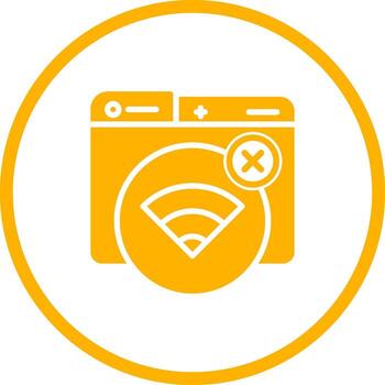 conexión error vector icono