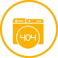 404 Error Vector Icon