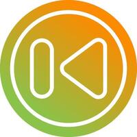 Previous Track Button Vector Icon