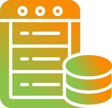 icono de vector de base de datos
