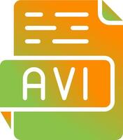 AVI Vector Icon