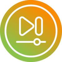 Video Next Track Button Vector Icon
