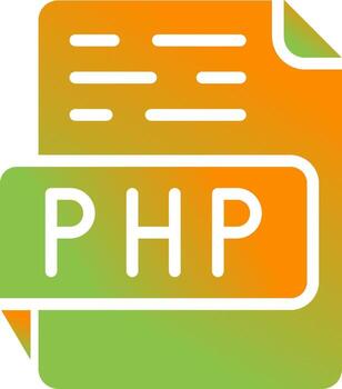 icono de vector de php