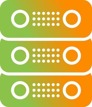 dedicado servidor vector icono