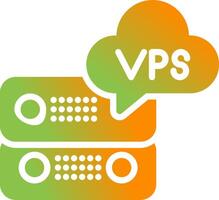 VPS Hosting Vector Icon