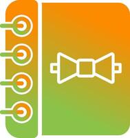 Notebook with Ribbon Vector Icon