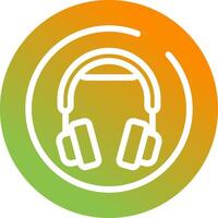 Headphones Circle Vector Icon