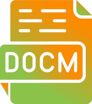 DOCM Vector Icon