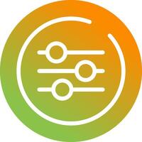 Equalizer Circle Vector Icon