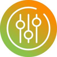Audio Equalizer Circle Vector Icon