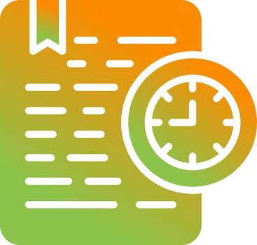 Document Expiration Vector Icon