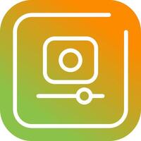 Video Record Square Vector Icon