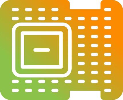 icono de vector de procesador