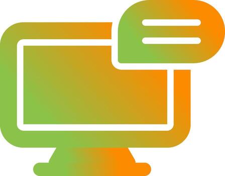 icono de vector de computadora