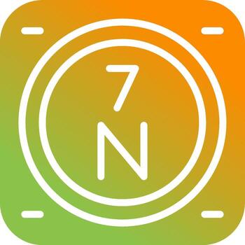 nitrógeno vector icono