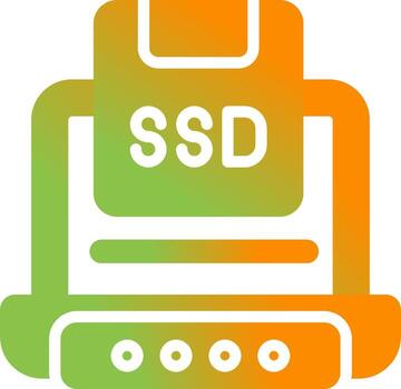 Solid State Drive Vector Icon