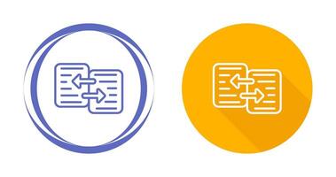 icono de vector de transferencia de datos