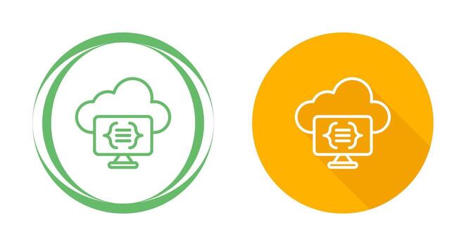 Serverless Computing Vector Icon