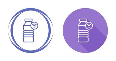 Fitness Smart Water Bottle Vector Icon