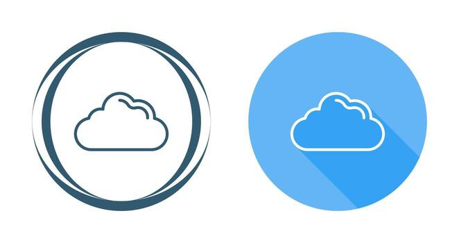 icono de vector de nube