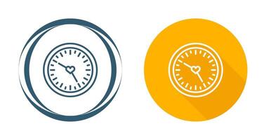 Love clock Vector Icon