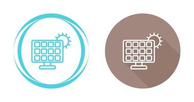 Solar panel charger Vector Icon