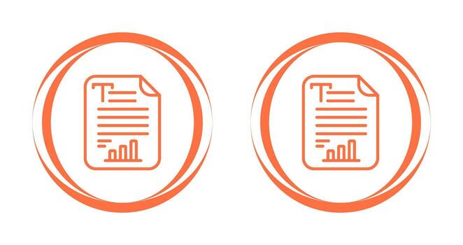 Text Analytics Vector Icon