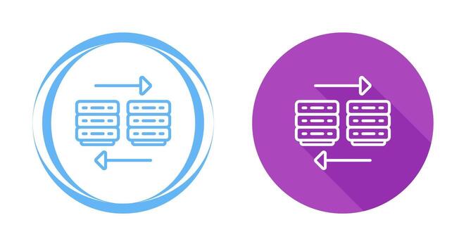 nube migración vector icono