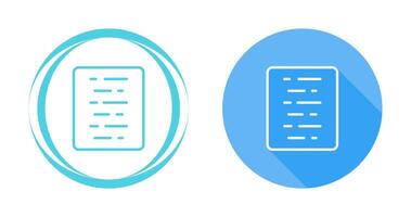 Document Align Center Vector Icon