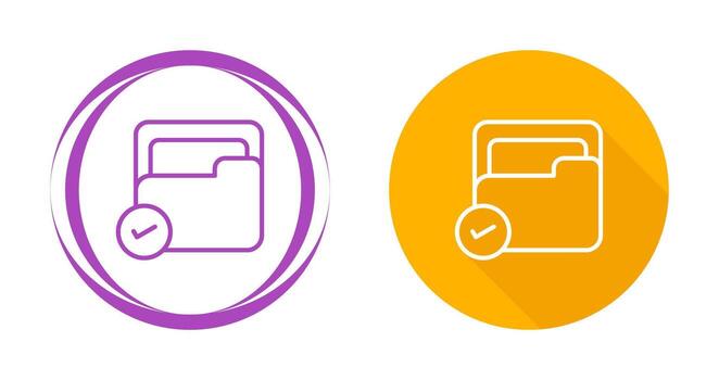 aceptar documento vector icono