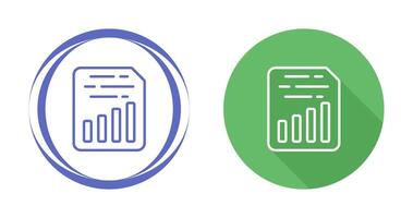 Document Insert Chart Vector Icon