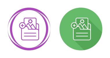 Document Insert Image Vector Icon