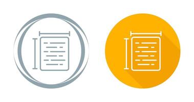 Document Size Vector Icon
