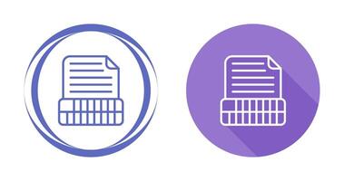 Document Insert Table Vector Icon