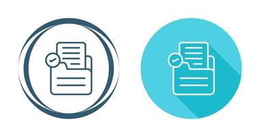 Document Check Vector Icon