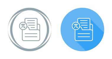 Document Insert Formula Vector Icon