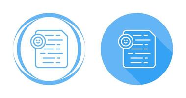 Document Insert Emoji Vector Icon