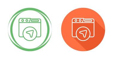 Website Navigation Vector Icon