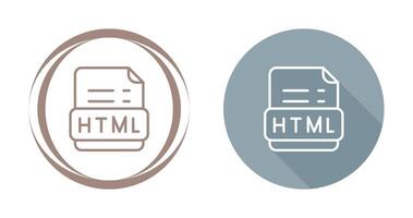 icono de vector html