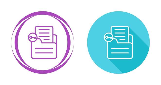 documento desbloquear vector icono