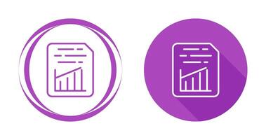 Document Insert Graph Vector Icon