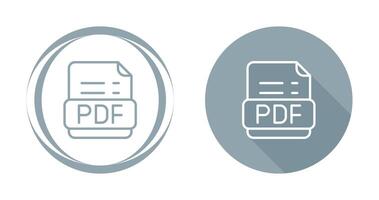 pdf formato vector icono