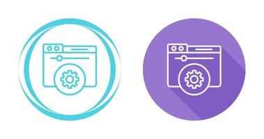 Hosting Control Panel Vector Icon