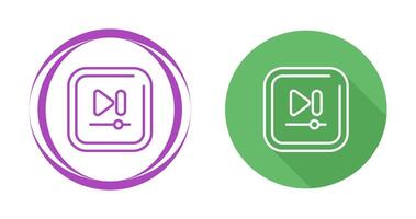 Video Next Track Square Vector icon